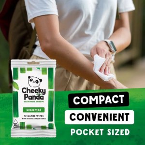 Additional picture of Cheeky Panda Biodegradable Handy Wipes - Pack of 12