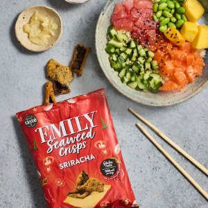 Additional picture of Emily Seaweed Crisps Sriracha - 18g