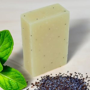 Additional picture of Friendly Soap | Peppermint & Poppy Seed Soap Bar