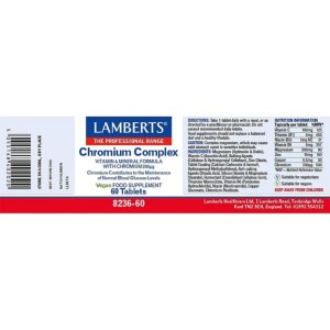 Additional picture of Lamberts Chromium Complex - 60 Tablets