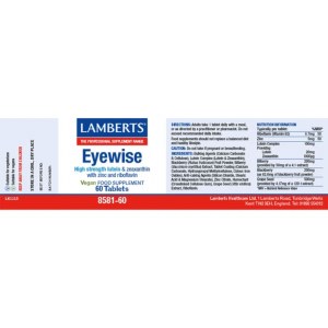 Additional picture of Lamberts Eyewise Lutein - 60 Tablets