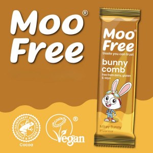 Additional picture of Moo Free Bunnycomb Dairy Free Chocolate Bar - 20g