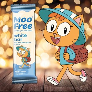 Additional picture of Moo Free Dairy Free White Chocolate Bar - 20g