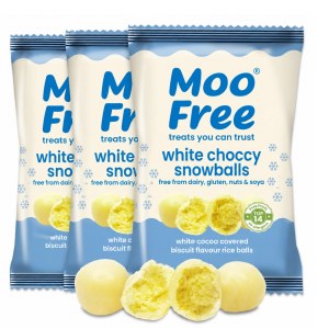 Additional picture of Moo Free White Chocolate Snowballs - 35g