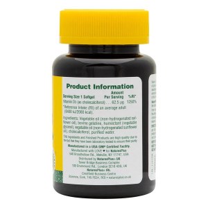 Additional picture of Nature's Plus Vitamin D3 2500iu (90 Softgels)