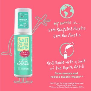Additional picture of Salt of the Earth Deodorant Spray Melon & Cucumber - 100ml