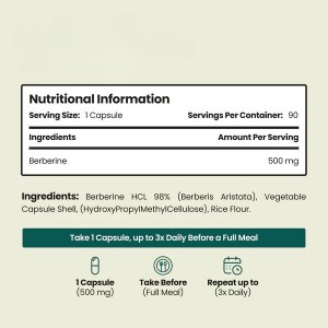 Additional picture of Vitabright High Strength Berberine - 90 Capsules