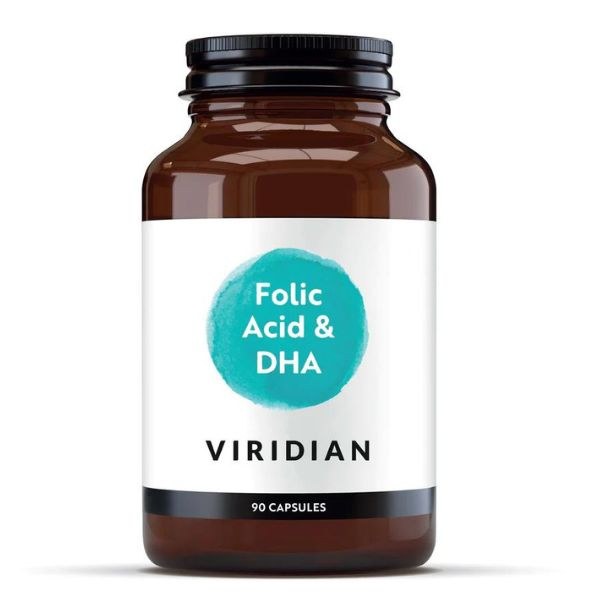 Viridian Folic Acid & DHA - 90 Capsules