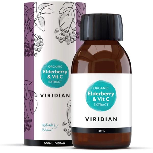 Picture of Viridian Elderberry Extract + Vitamin C - 100ml