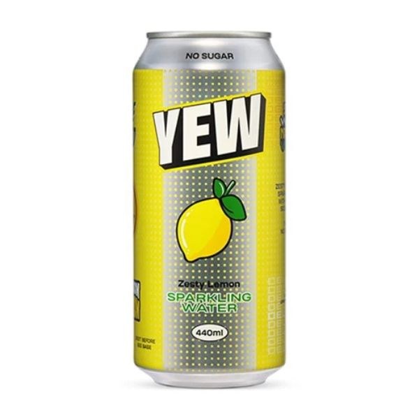 Yew Zesty Lemon Sparkling Water - 440ml