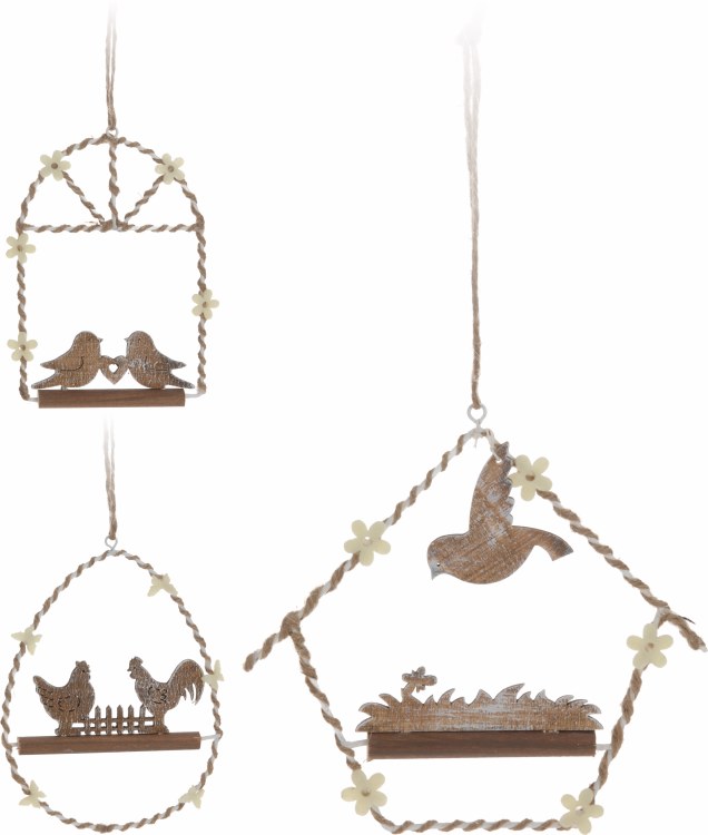 Hanging decoration (14cm/3 assorted)