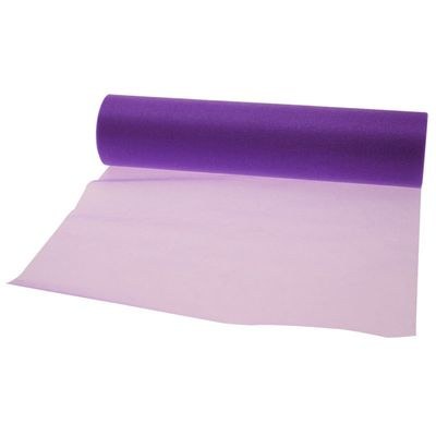 29cm x 25m Purple Soft Organza Roll