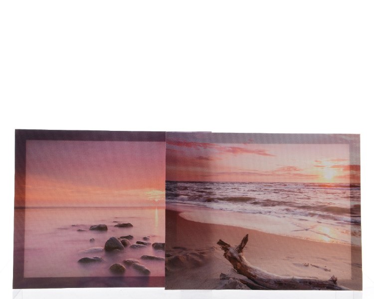 canvas with beach print 2ass