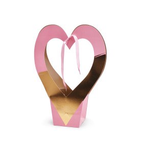 Gift Bag Deluxe Pink/Gold (31x14x42cm)
