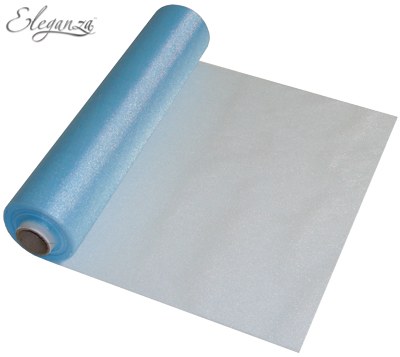 Eleganza soft sheer organza (29cm x 25m/Light bl.)