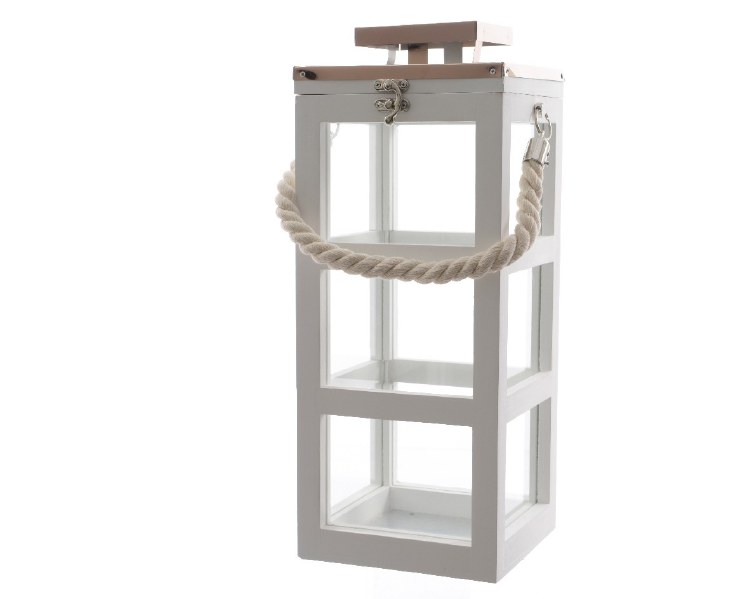 fir wood lantern w metal roof