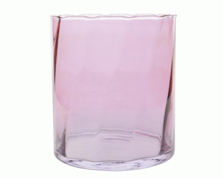 Glass hurricane optic with luster