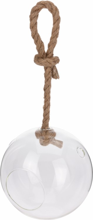 Hanging Glass Ball Clear 17cm