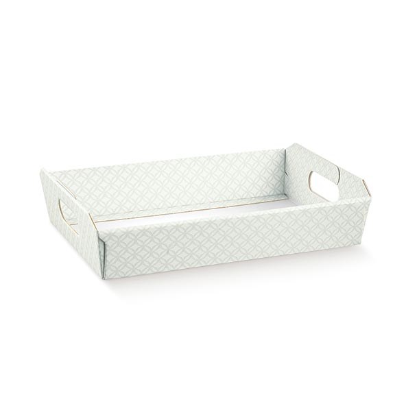 Grey Tray - Cesto I. Matellasse Grigio (40x30x12)