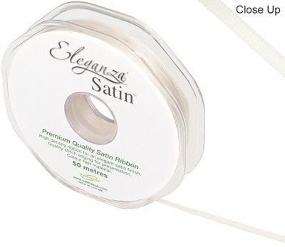 Double Faced Satin 3mm Ivory