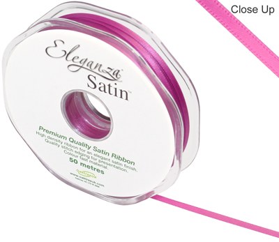 Double Faced Satin 3mm Cerise