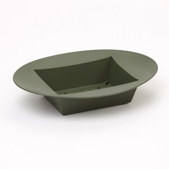 Designer Bowl Oval-Dark Green