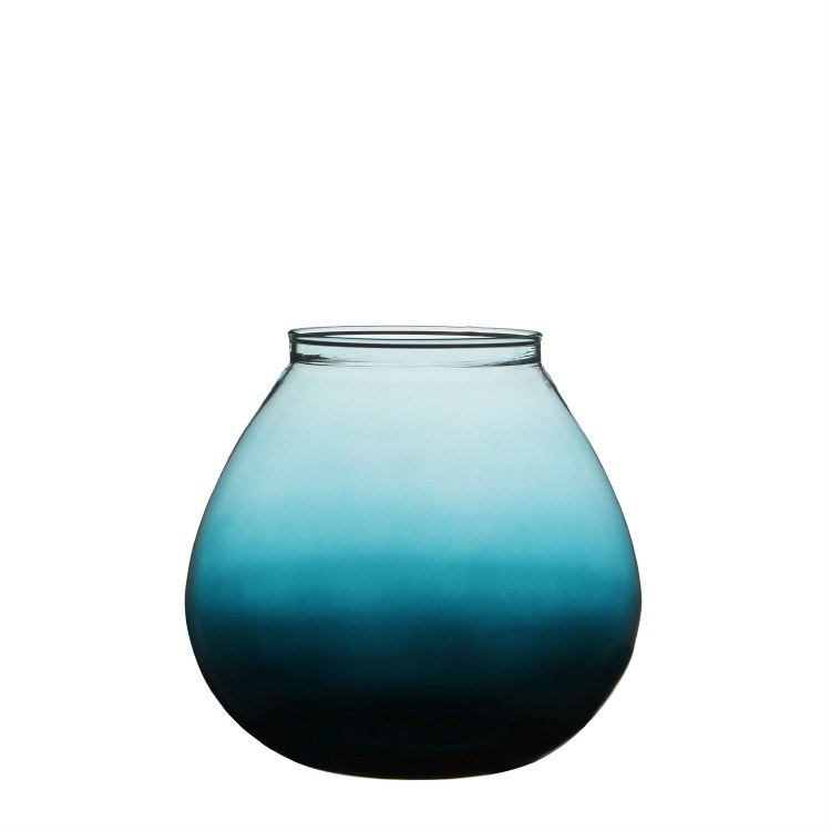 Glass Vase Thelma Petroleum (24x26cm)