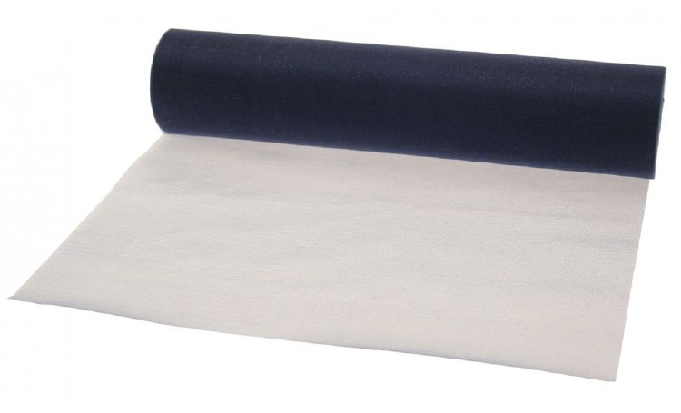 Eleganza soft sheer organza (29cm x 25m/Navy Blue)