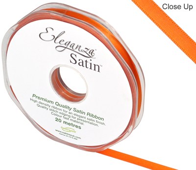 Double Faced Satin 6mm Orange