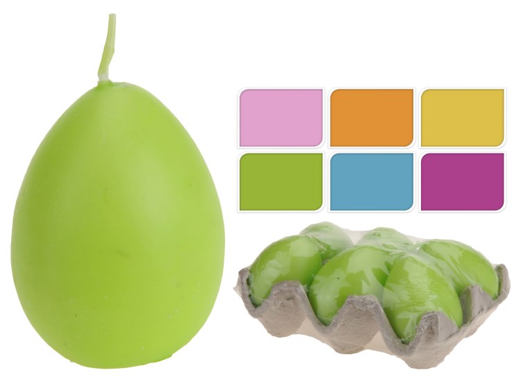 Egg Candle 30gr wax (set of 6)