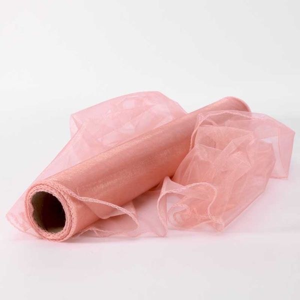 Organza Fabric Roll Rose Gold (40cmx9m)