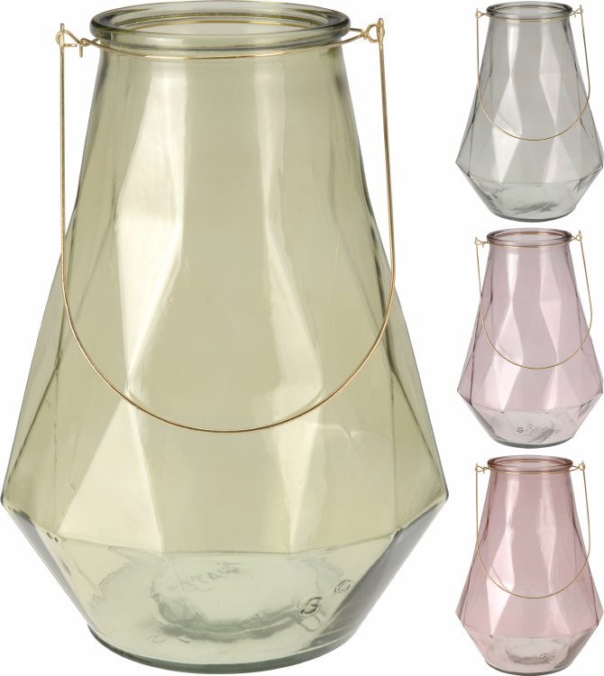 TEALIGHTHOLDER GLASS 26X37CM