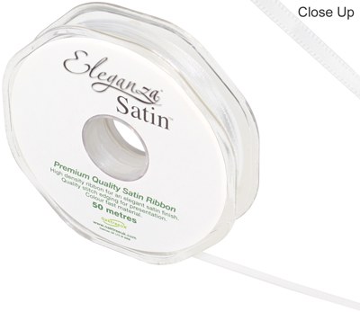 Double Faced Satin 3mm White