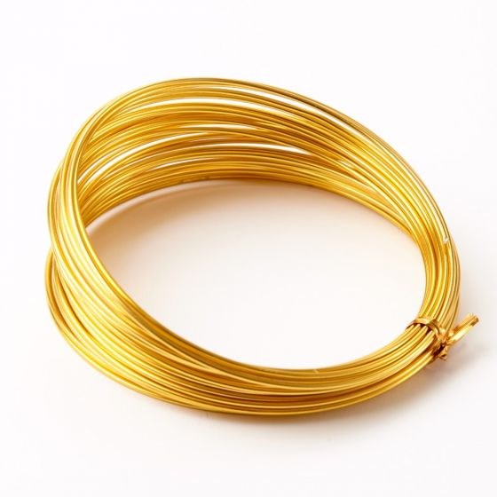 Aluminium Wire Antique Gold 100g