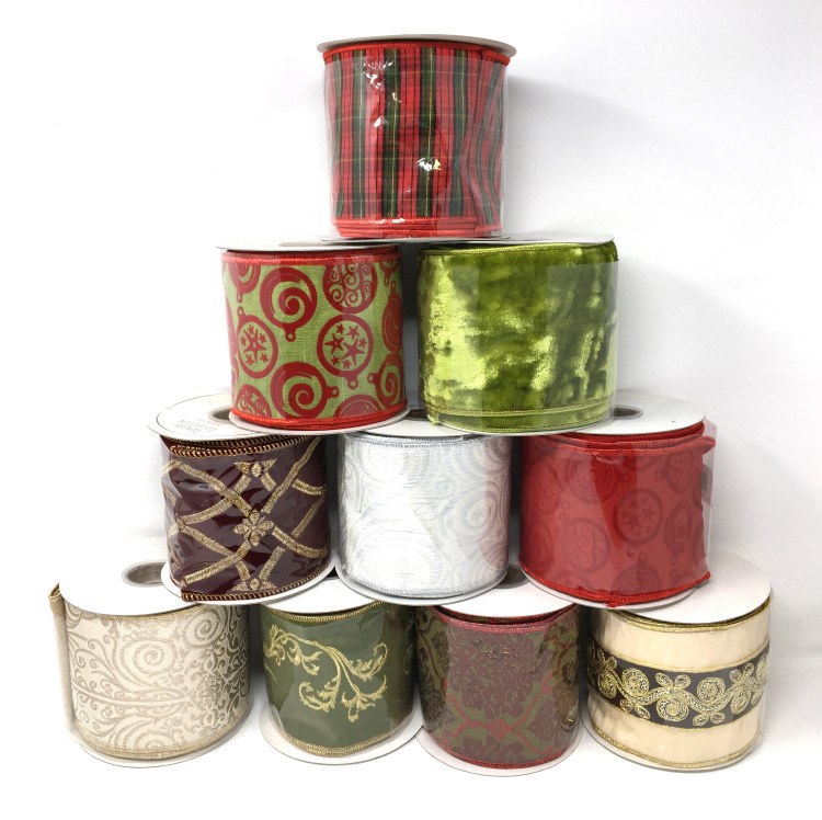 Luxury Velvet Ribbon Assorted (10cm x 9m)