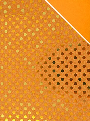 Paper rolls polka dot (100cm x 70m/Orange)