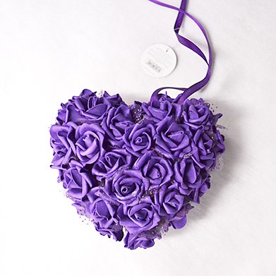 Double Rose Cluster Heart Cad