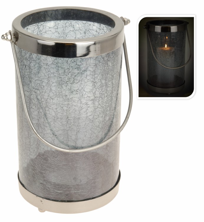 Lantern iron with crackeled