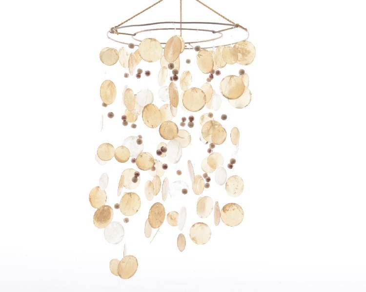 capiz mobile round with hanger