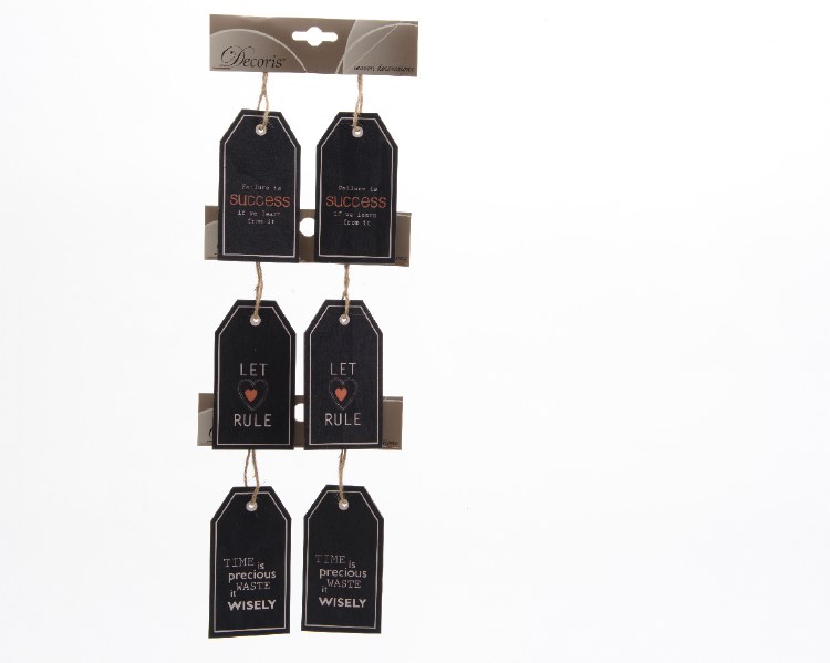 plywood hang tag w text