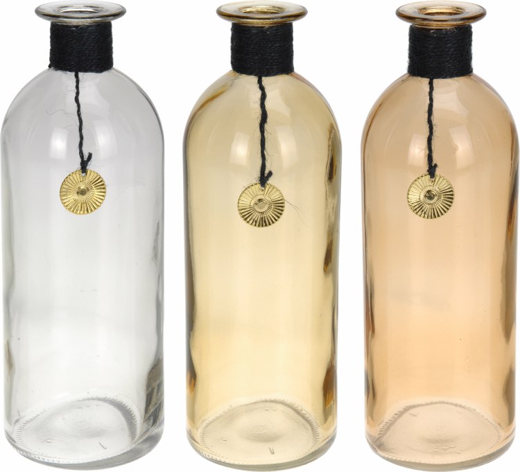 Bottle Glass Assorted (26cm)