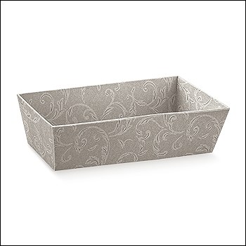 Dove Grey Tray -Vassoio C Damascato T (18x9x7.5cm)