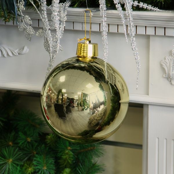 Shatterproof Bauble 20cm Shiny Gold