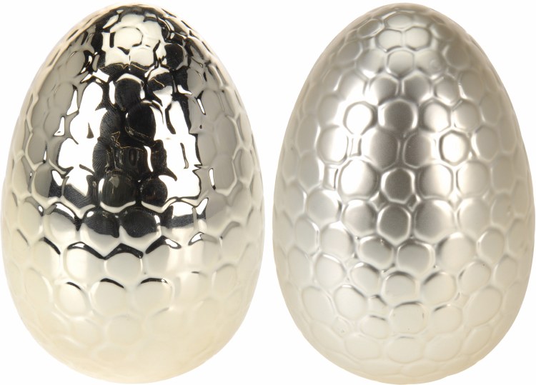 Egg with Honey Comb Design Golden (5x7cm)