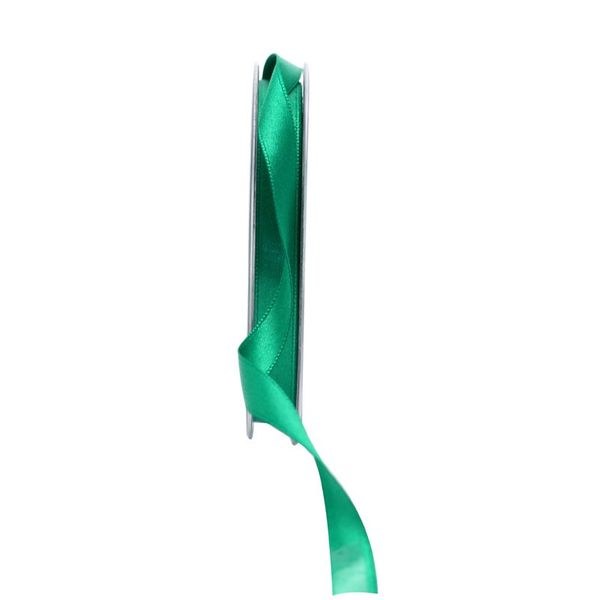 Double Faced Satin 10mm Emerald