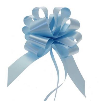 Pull Bow 50mm Light Blue (x20)