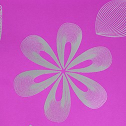 Flower Stencil Pink Design Pap