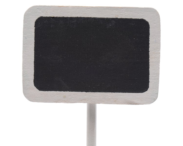 wooden blackboard on 30cm pick
