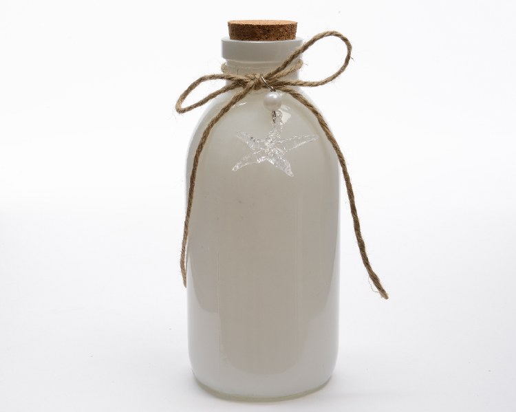 gl bottle w stop w ribbon bow
