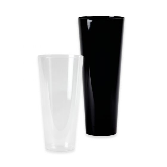 Vase Conical Acrylic Black (35cm)